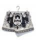 VERSACE (ヴェルサーチェ) Silver Baroque Swim Shorts ブラック×シルバー サイズ:50：18000円