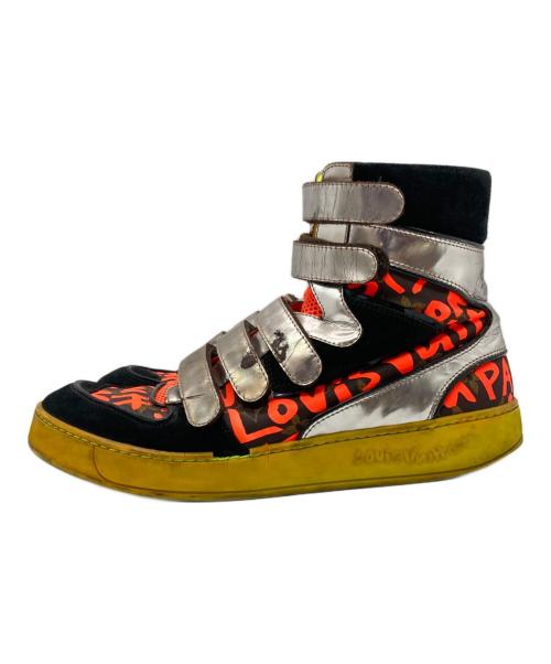 LOUIS VUITTON（ルイ ヴィトン）LOUIS VUITTON (ルイ ヴィトン) モノグラムグラフィティベルクロハイカットスニーカー マルチカラー サイズ:7 1/2の古着・服飾アイテム