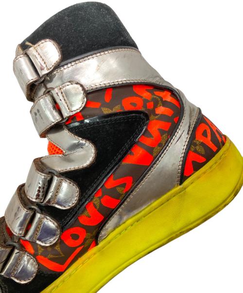 LOUIS VUITTON（ルイ ヴィトン）LOUIS VUITTON (ルイ ヴィトン) モノグラムグラフィティベルクロハイカットスニーカー マルチカラー サイズ:7 1/2の古着・服飾アイテム