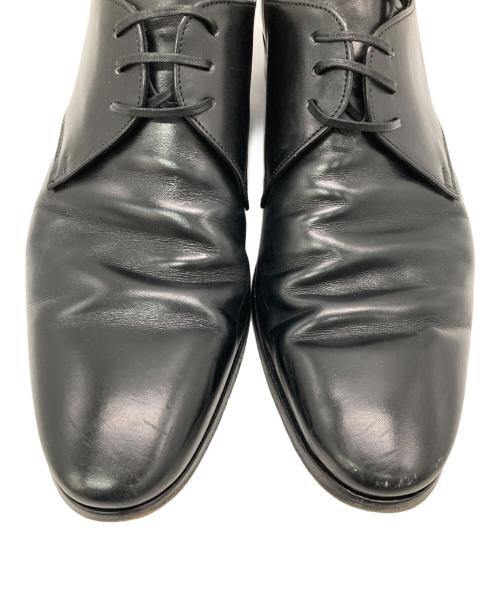 VERSACE（ヴェルサーチェ）VERSACE (ヴェルサーチェ) プレーントゥシューズ ブラック サイズ:42の古着・服飾アイテム