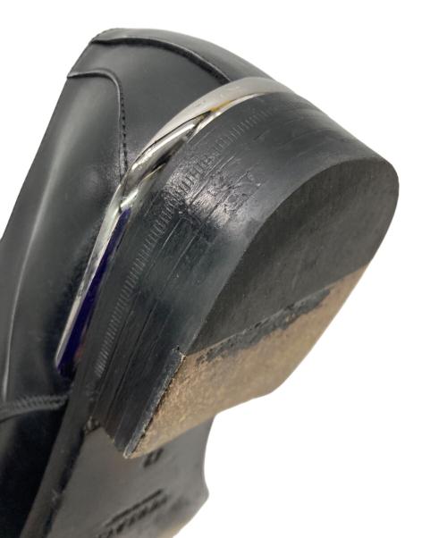 VERSACE（ヴェルサーチェ）VERSACE (ヴェルサーチェ) プレーントゥシューズ ブラック サイズ:42の古着・服飾アイテム