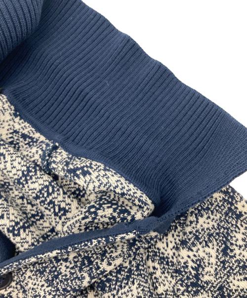 FENDI（フェンディ）FENDI (フェンディ) ジャガードポロシャツ ネイビー×ホワイト サイズ:50の古着・服飾アイテム