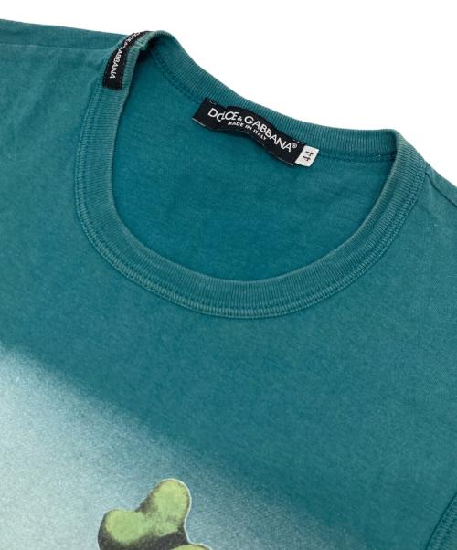 DOLCE & GABBANA（ドルチェ＆ガッバーナ）DOLCE & GABBANA (ドルチェ＆ガッバーナ) プリントノースリーブカットソー グリーン サイズ:44の古着・服飾アイテム