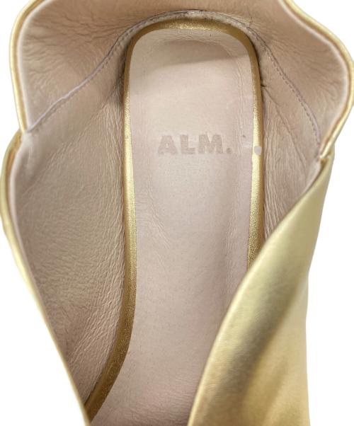 ALMIGHTY（オールマイティ）ALMIGHTY (オールマイティ) ERIN OBJETHEEL PUMPS ゴールド サイズ:37の古着・服飾アイテム