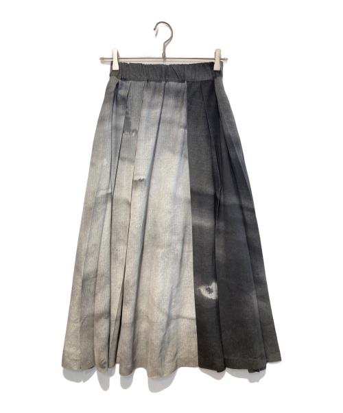 HARE（ハレ）HARE (ハレ) CHiNPAN (チンパン) ハカマプリーツスカート グレー×ブラック サイズ:FREEの古着・服飾アイテム