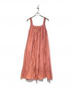 BABYLONEバビロン）の古着「ロングフレアワンピース」｜ピンク