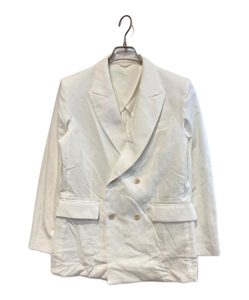 Whim Gazette（ウィムガゼット）Whim Gazette (ウィムガゼット) テーラードジャケット ホワイト サイズ:Freeの古着・服飾アイテム