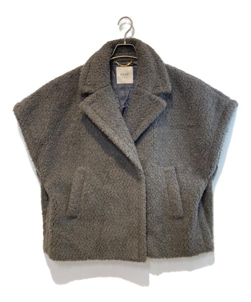 journal standard L'essage（ジャーナルスタンダード レサージュ）journal standard L'essage (ジャーナルスタンダード レサージュ) ボアベスト グレー サイズ:FREEの古着・服飾アイテム