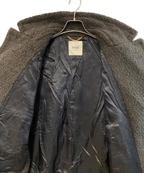 journal standard L'essage（ジャーナルスタンダード レサージュ）journal standard L'essage (ジャーナルスタンダード レサージュ) ボアベスト グレー サイズ:FREEの古着・服飾アイテム