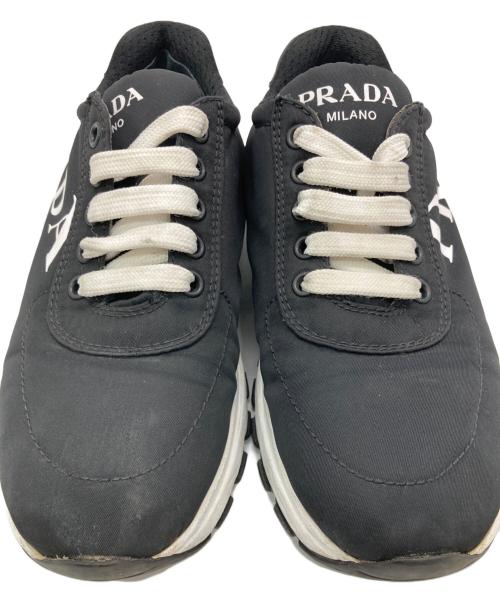 PRADA（プラダ）PRADA (プラダ) ナイロンスニーカー ブラック サイズ:36の古着・服飾アイテム