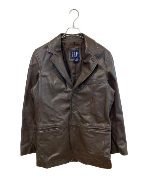 GAP（ギャップ）GAP (ギャップ) レザー3Bジャケット ブラウン サイズ:Sの古着・服飾アイテム