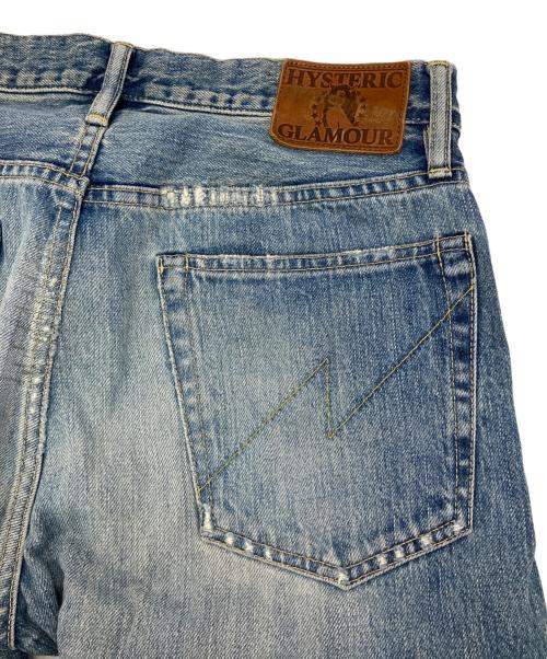Hysteric Glamour（ヒステリックグラマー）Hysteric Glamour (ヒステリックグラマー) クラッシュリペアスタッズデニムパンツ インディゴ サイズ:30の古着・服飾アイテム