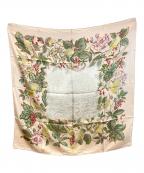 Salvatore Ferragamoサルヴァトーレ フェラガモ）の古着「大判シルクスカーフ」｜ピンク