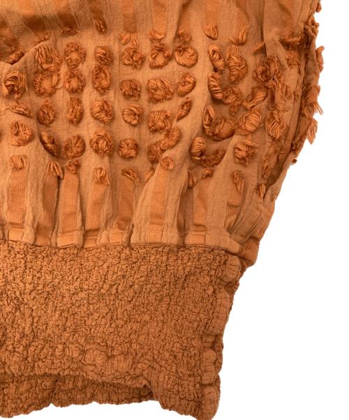 me ISSEY MIYAKE（ミーイッセイ ミヤケ）me ISSEY MIYAKE (ミーイッセイ ミヤケ) カリフラワー切替ジャケット ブラウン サイズ:Freeの古着・服飾アイテム