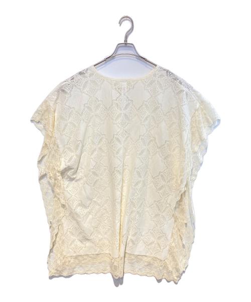 provoke（プロヴォーク）provoke (プロヴォーク) ポンチョブラウス ホワイト サイズ:Freeの古着・服飾アイテム