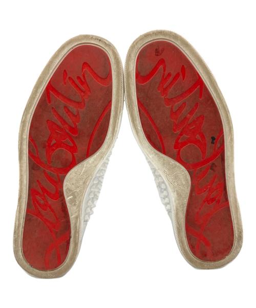 Christian Louboutin（クリスチャン・ルブタン）Christian Louboutin (クリスチャン・ルブタン) スタッズハイカットスニーカー ホワイト サイズ:39（24cm相当）の古着・服飾アイテム