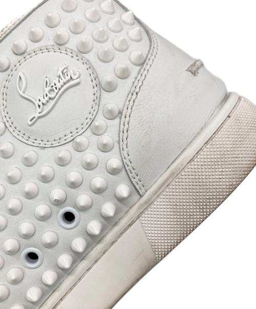 Christian Louboutin（クリスチャン・ルブタン）Christian Louboutin (クリスチャン・ルブタン) スタッズハイカットスニーカー ホワイト サイズ:39（24cm相当）の古着・服飾アイテム