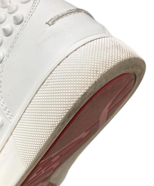 Christian Louboutin（クリスチャン・ルブタン）Christian Louboutin (クリスチャン・ルブタン) スタッズハイカットスニーカー ホワイト サイズ:39（24cm相当）の古着・服飾アイテム