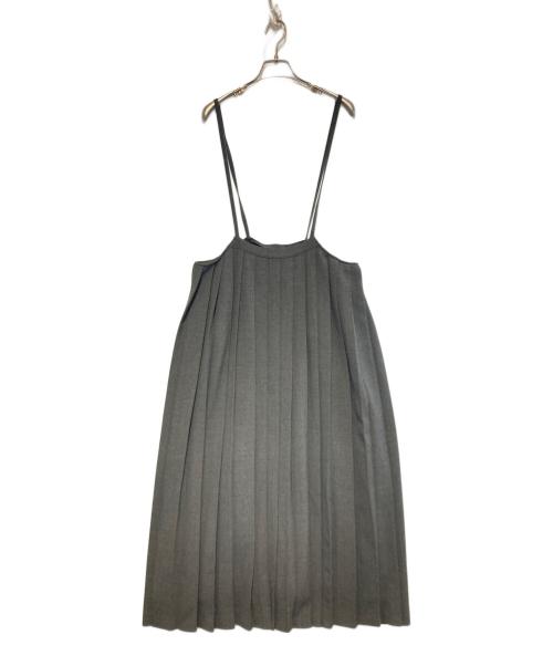 Curensology（カレンソロジー）Curensology (カレンソロジー) プリーツサロペット グレー サイズ:Freeの古着・服飾アイテム