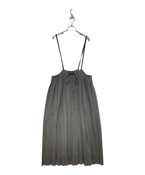 Curensology（カレンソロジー）Curensology (カレンソロジー) プリーツサロペット グレー サイズ:Freeの古着・服飾アイテム