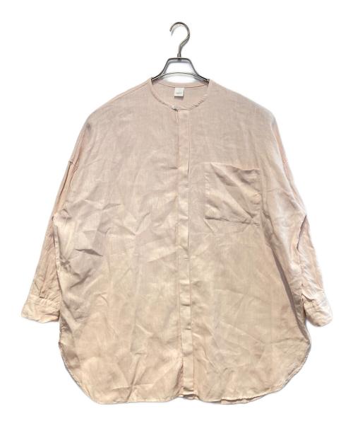 KAGURE（カグレ）KAGURE (カグレ) リネンチュニックシャツ ピンク サイズ:Freeの古着・服飾アイテム