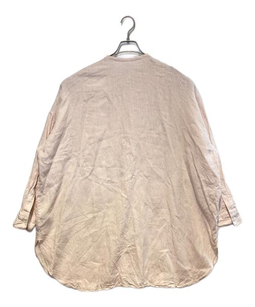 KAGURE（カグレ）KAGURE (カグレ) リネンチュニックシャツ ピンク サイズ:Freeの古着・服飾アイテム
