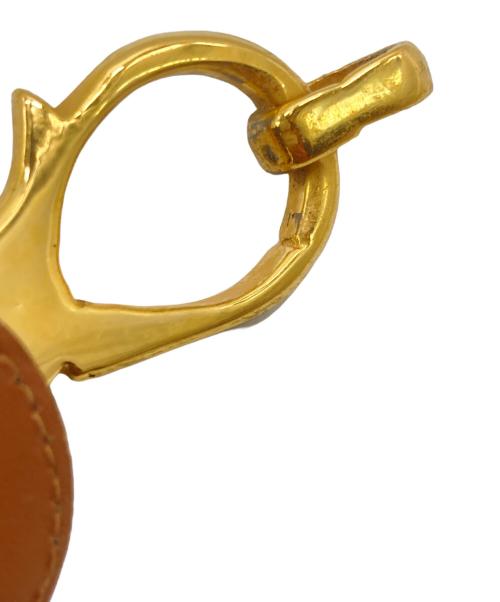 CELINE（セリーヌ）CELINE (セリーヌ) マカダムレザーベルト ブラウン サイズ:60の古着・服飾アイテム