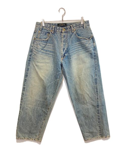FAT（エフエーティー）FAT (エフエーティー) BIG-F デニムバギーパンツ インディゴ サイズ:Lの古着・服飾アイテム