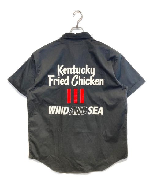 WIND AND SEA（ウィンダンシー）WIND AND SEA (ウィンダンシー) KFC (ケンタッキー・フライド・チキン) KFC WDS WORK SHIRT ブラック サイズ:Lの古着・服飾アイテム