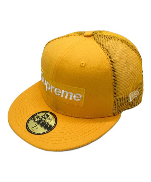 SUPREME（シュプリーム）SUPREME (シュプリーム) New Era (ニューエラ) Box Logo Mesh Back イエロー サイズ:7 1/2（59.6cm）の古着・服飾アイテム