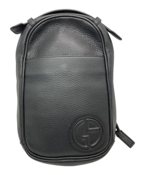 GIORGIO ARMANI（ジョルジョアルマーニ）GIORGIO ARMANI (ジョルジョアルマーニ) ボディバッグ ブラックの古着・服飾アイテム