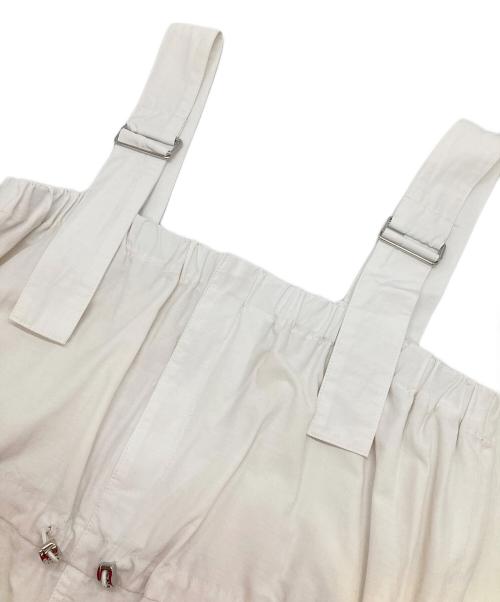 RAY BEAMS（レイ ビームス）RAY BEAMS (レイ ビームス) カーゴポケット サロペット ワンピース ホワイト サイズ:下記参照　の古着・服飾アイテム
