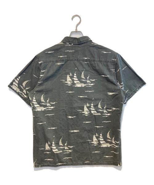 stussy（ステューシー）stussy (ステューシー) 総柄シャツ ブラック サイズ:Lの古着・服飾アイテム