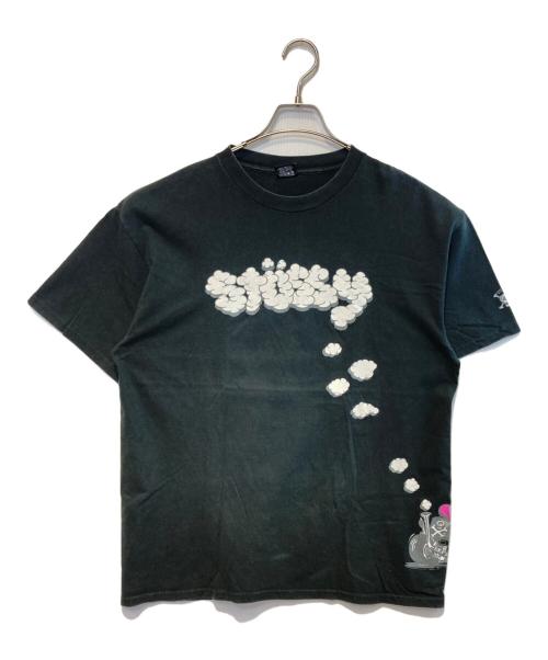 stussy（ステューシー）stussy (ステューシー) ロゴプリントTシャツ ブラック サイズ:Lの古着・服飾アイテム