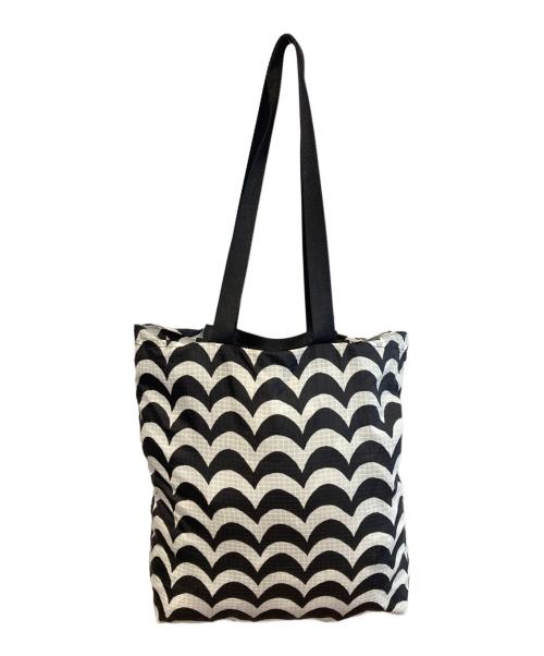 marimekko（マリメッコ）marimekko (マリメッコ) Laine / Funny Tote bag ホワイト×ブラックの古着・服飾アイテム