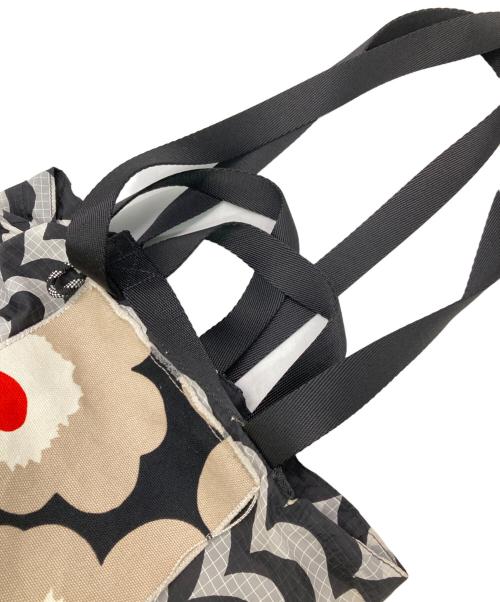 marimekko（マリメッコ）marimekko (マリメッコ) Laine / Funny Tote bag ホワイト×ブラックの古着・服飾アイテム