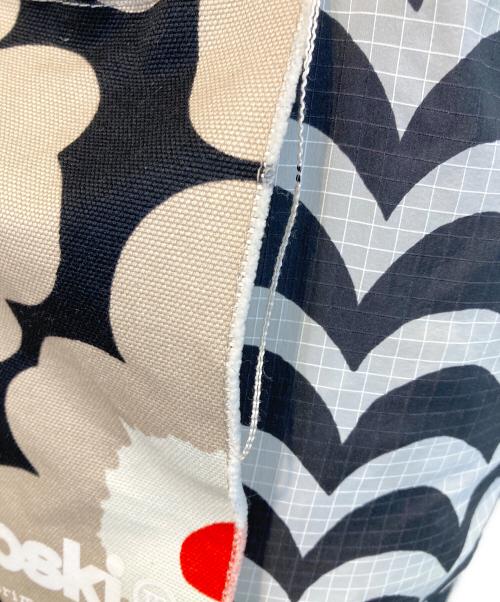 marimekko（マリメッコ）marimekko (マリメッコ) Laine / Funny Tote bag ホワイト×ブラックの古着・服飾アイテム