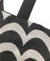 中古・古着 marimekko (マリメッコ) Laine / Funny Tote bag ホワイト×ブラック：8000円