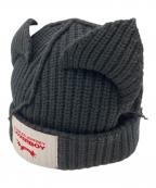 CHARLES JEFFREY LOVERBOYチャールズ ジェフリー ラバーボーイ）の古着「CHUNKY EARS BEANIE」｜ブラック