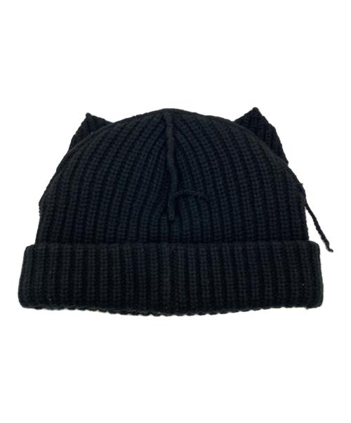 CHARLES JEFFREY LOVERBOY（チャールズ ジェフリー ラバーボーイ）CHARLES JEFFREY LOVERBOY (チャールズ ジェフリー ラバーボーイ) CHUNKY EARS BEANIE ブラックの古着・服飾アイテム