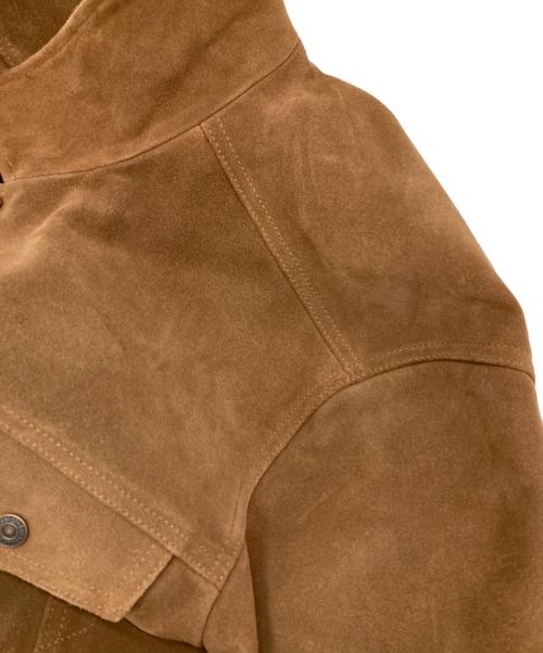 LEVI'S（リーバイス）LEVI'S (リーバイス) JOURNAL STANDARD (ジャーナルスタンダード) 別注TYPEⅢスウェードトラッカージャケット ブラウン サイズ:Mの古着・服飾アイテム