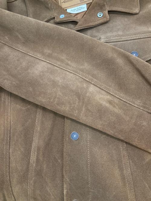 LEVI'S（リーバイス）LEVI'S (リーバイス) JOURNAL STANDARD (ジャーナルスタンダード) 別注TYPEⅢスウェードトラッカージャケット ブラウン サイズ:Mの古着・服飾アイテム