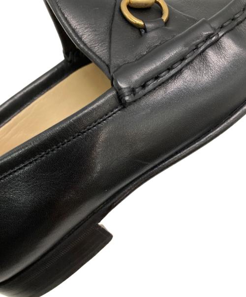 GUCCI（グッチ）GUCCI (グッチ) ホースビットレザーローファー ブラック サイズ:36 1/2の古着・服飾アイテム