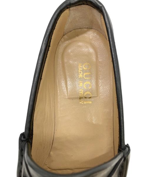 GUCCI（グッチ）GUCCI (グッチ) ホースビットレザーローファー ブラック サイズ:36 1/2の古着・服飾アイテム