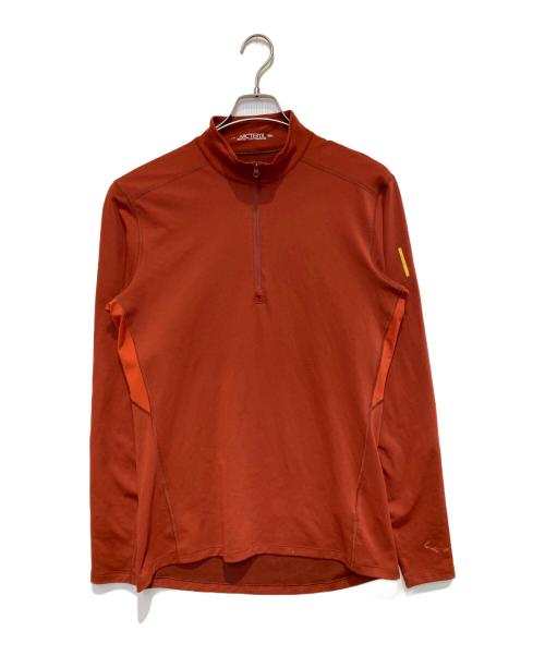 ARC'TERYX（アークテリクス）ARC'TERYX (アークテリクス) PHASE AR ZIP NECK LS レッド サイズ:Lの古着・服飾アイテム
