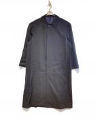 Y's for menワイズフォーメン）の古着「ウールジャバジンステンカラーコート」｜ブラック