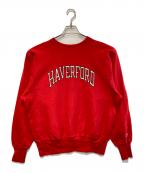 Champion REVERSE WEAVEチャンピオン リバース ウィーブ）の古着「カレッジプリントスウェット」｜レッド