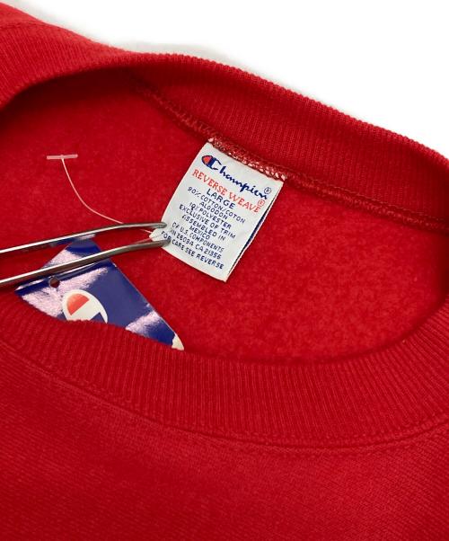 Champion REVERSE WEAVE（チャンピオン リバース ウィーブ）Champion REVERSE WEAVE (チャンピオン リバース ウィーブ) カレッジプリントスウェット レッド サイズ:L 未使用品の古着・服飾アイテム