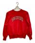 Champion REVERSE WEAVE（チャンピオン リバース ウィーブ）の古着「カレッジプリントスウェット」｜レッド