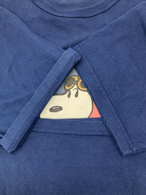 BUZZ RICKSON'S（バズリクソンズ）BUZZ RICKSON'S (バズリクソンズ) PEANUTS (ピーナッツ) プリントカットソー ネイビー サイズ:XLの古着・服飾アイテム